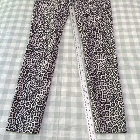 MICHAEL Kors pant leopard prints pattern small stretch back pocket pill on Small - Picture 6 of 11